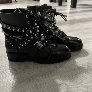 Zara combat boots with diamond details